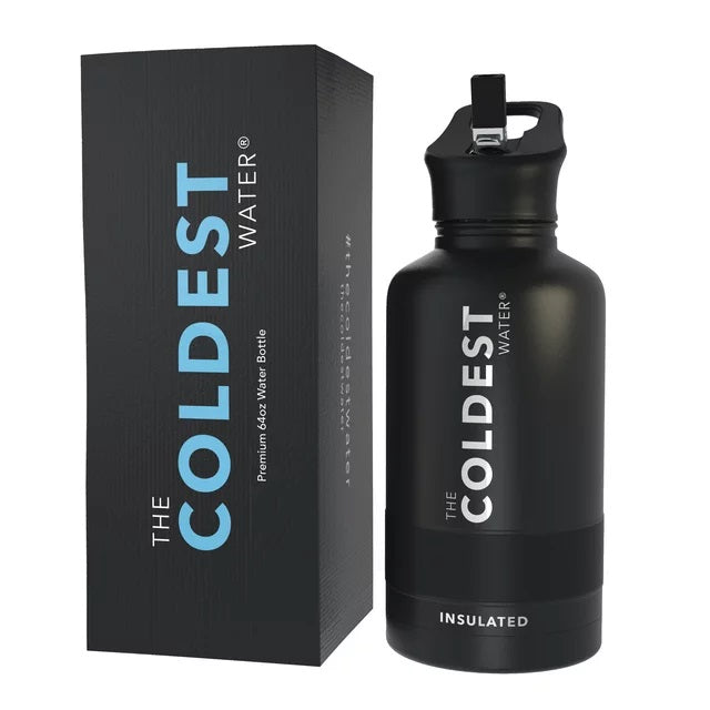 The Coldest Water Bottle Sports - 64 oz Tactical Black