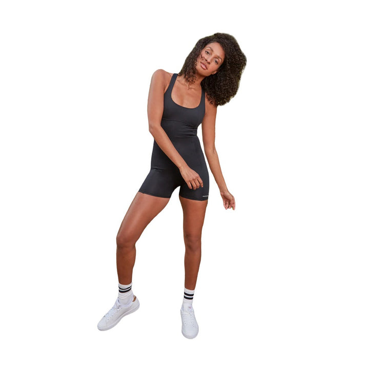 FLAUNT ECO JERSY BODY SUIT BLACK RIGHT SIDE