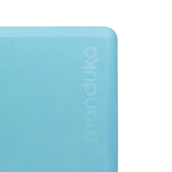 MINI TRAVEL YOGA BLOCK AQUA RIGHT SIDE
