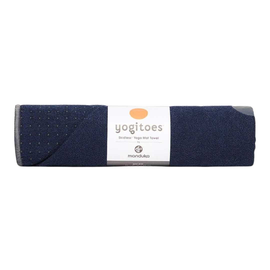 YOGITOES SKIDLESS MAT TOWEL 2.0 MIDNIGHT FRONT SIDE