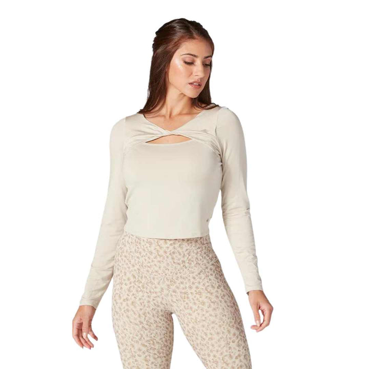 FORM CROPPED LONG SLEEVE - LATTE
