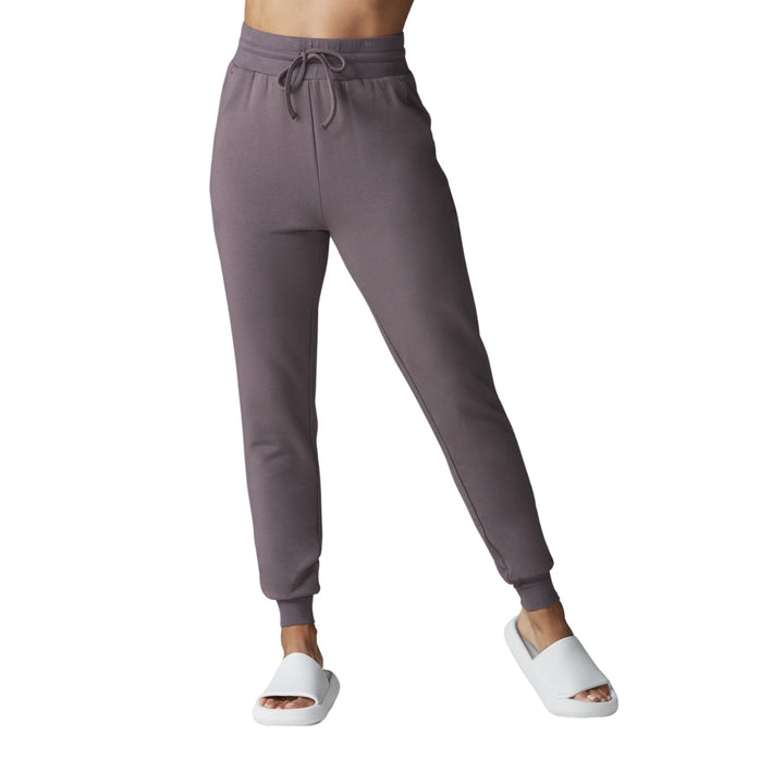 HIGH WAISTED FITTED JOGGER - QUARTZ