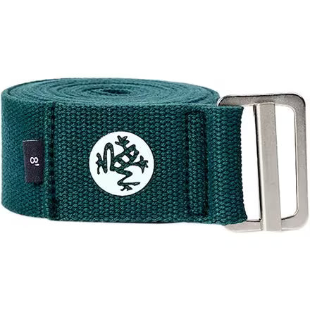 ALIGN YOGA STRAP DK DEEP SEA 8FT FRONT SIDE
