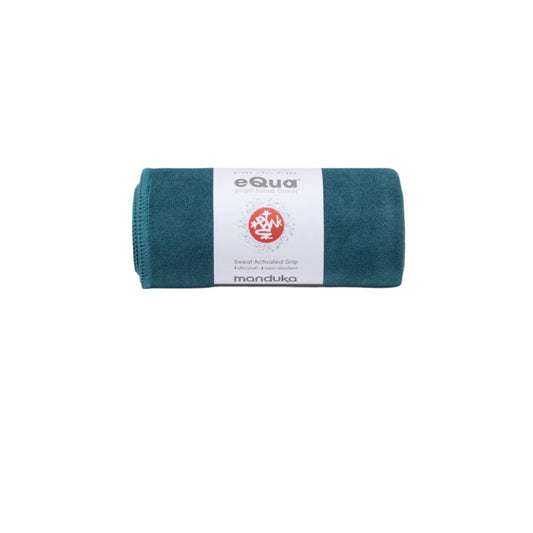 EQUA YOGA HAND TOWEL SAGE SOLID FRONT SIDE