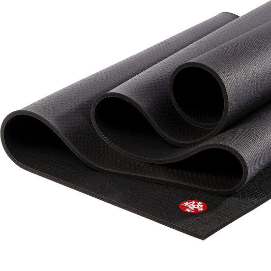 PRO YOGA MAT BLACK 85 INCHES BACK SIDE