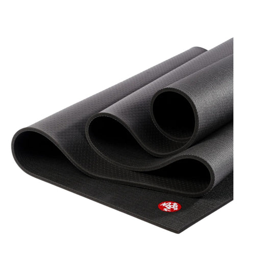 PRO YOGA MAT LONG AND WIDE BLACK BACK SIDE