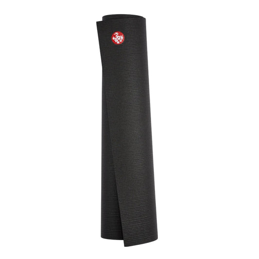 PRO YOGA MAT LONG AND WIDE BLACK FRONT SIDE