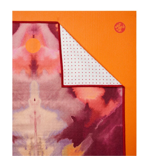 YOGITOES SKIDLESS MAT TOWEL 2.0 BLOOM LEFT SIDE