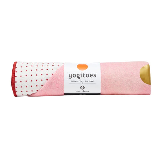 YOGITOES SKIDLESS MAT TOWEL 2.0 RUBY COURAGE FRONT SIDE