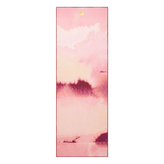 YOGITOES SKIDLESS MAT TOWEL 2.0 RUBY COURAGE TOP SIDE