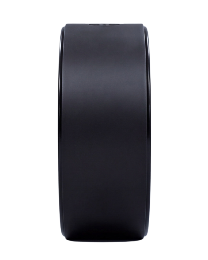 SATORI Yoga Wheel – Black Standard | Premium ABS Core, Non‑Slip Surface, Deep Stretch & Backbend Support