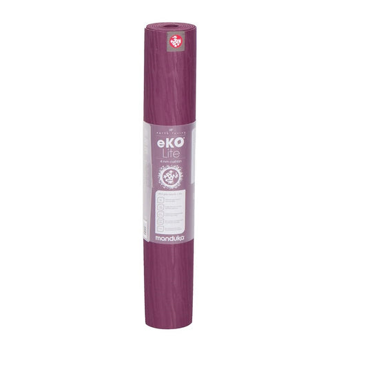 EKO LITE YOGA MAT 4MM ACAI MIDNIGHT FRONT SIDE