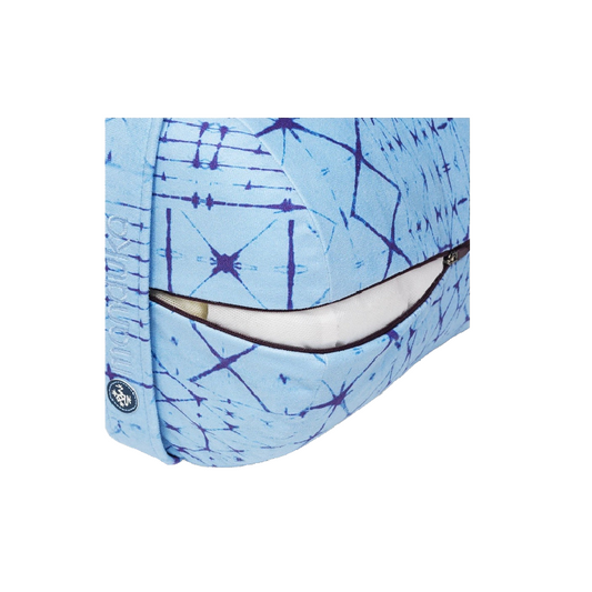 ENLIGHT ROUND BOLSTER STAR DYE CLEAR BLUE LEFT SIDE