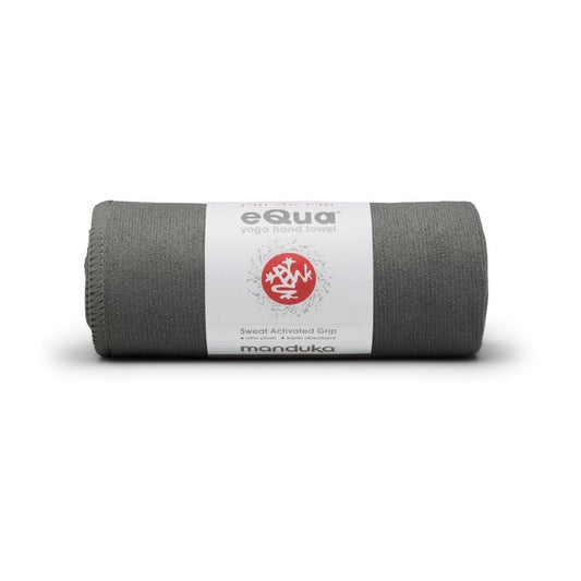 EQUA YOGA HAND TOWEL THUNDER FRONT SIDE