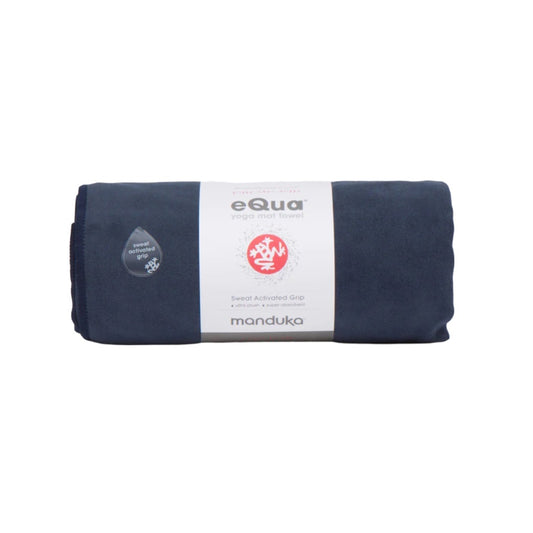 EQUA YOGA MAT TOWEL XLONG MIDNIGHT FRONT SIDE