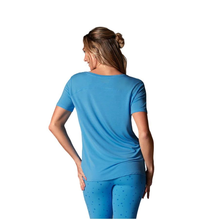 EVERYDAY V-NECK TEE OCEAN BACK SIDE