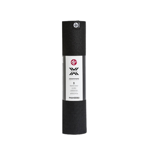 MANDUKA X YOGA MAT BLACK FRONT SIDE