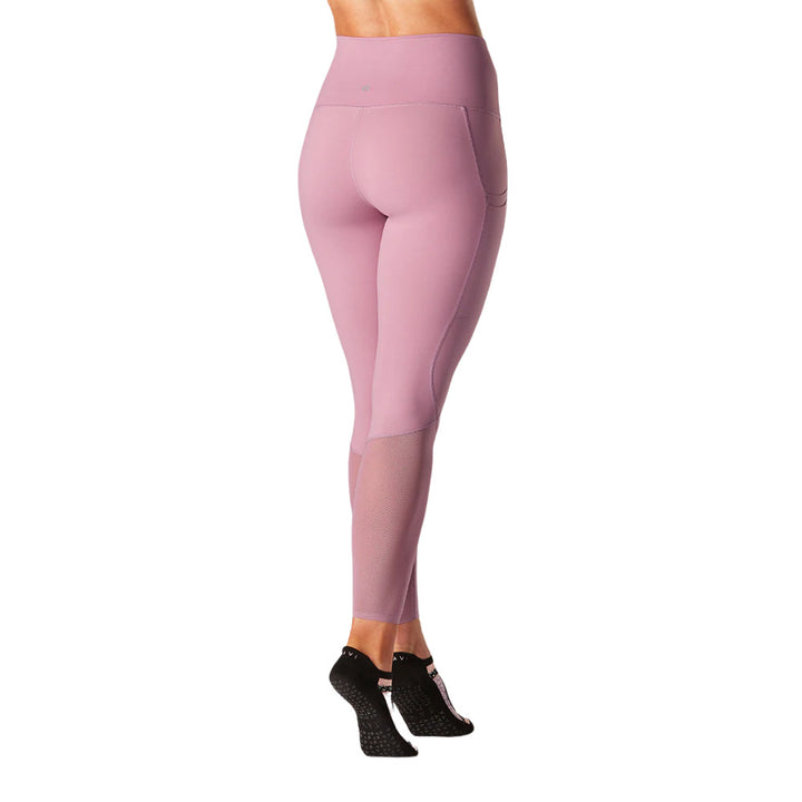 STASH & DASH 7/8 LEGGINGS WISTERIA BACK SIDE