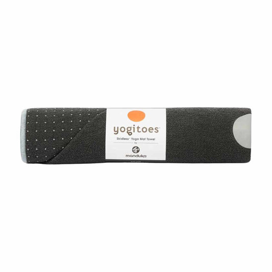 YOGITOES SKIDLESS MAT TOWEL 2.0 GREY FRONT SIDE