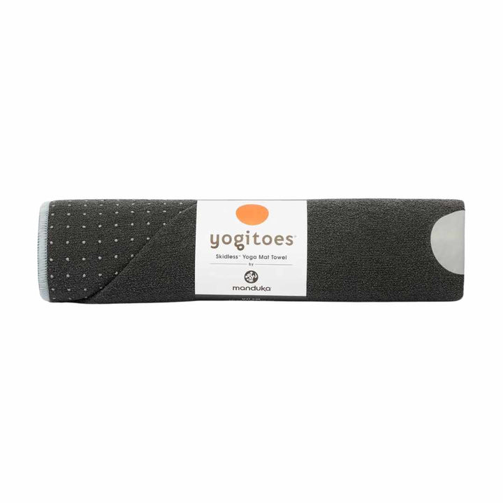 YOGITOES SKIDLESS MAT TOWEL 2.0 GREY FRONT SIDE
