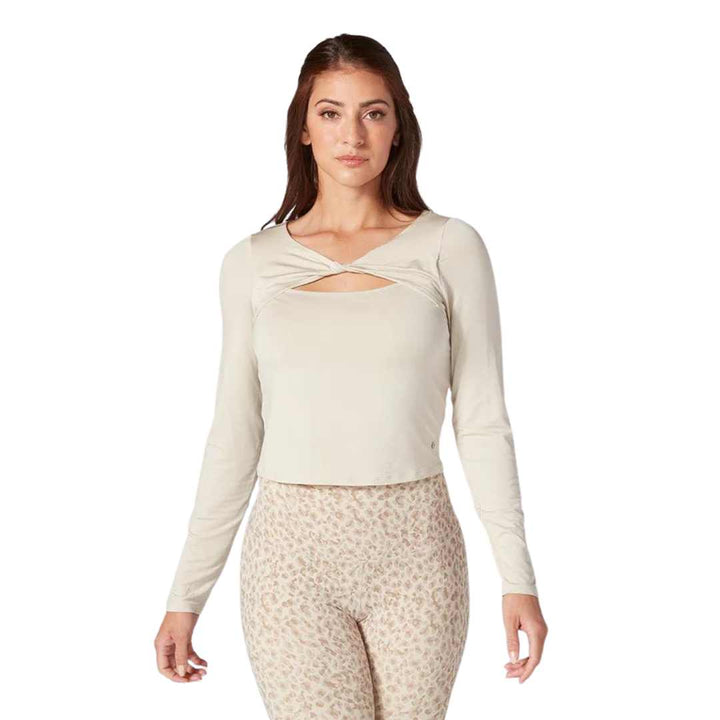 FORM CROPPED LONG SLEEVE - LATTE